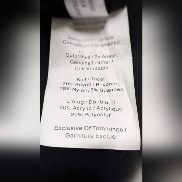 Danier faux leather warm winter cartigan - Picture 4 of 8